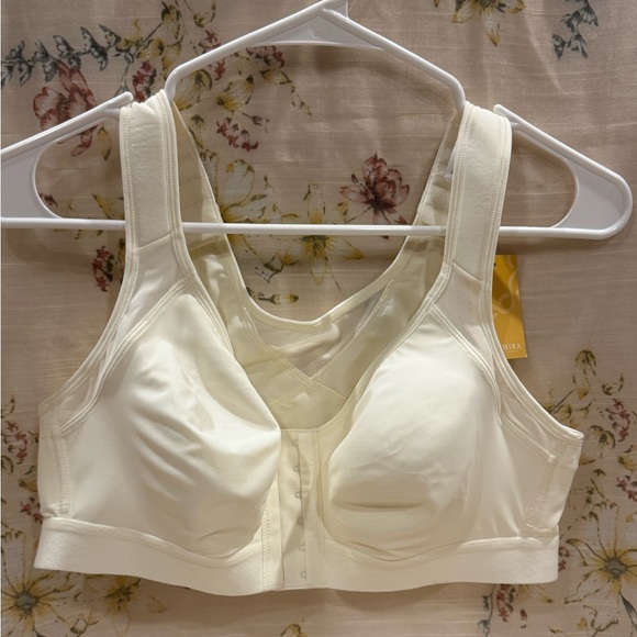 NWT DELIMIRA Wireless X-Shaped Back Posture Front Closure Ivory 38B - Picture 10 of 15